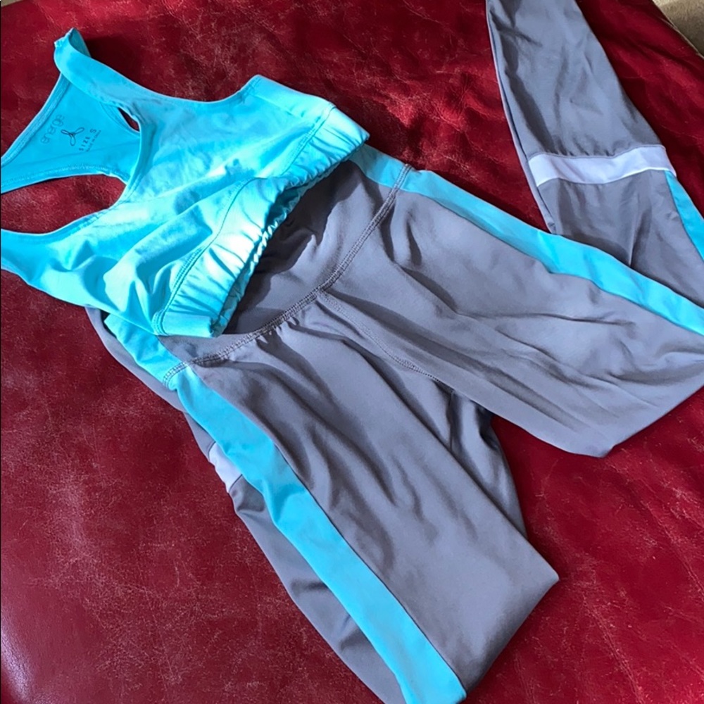 two-piece workout outfit